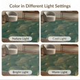 thumbnail image 7 of ODIKA 9'x12' Washable Area Rug Non-Shedding, Easy Care Fan Shaped Botanical Motif Elegant Border Structured Foliage Design for Master Suite, California King, Under Bed, 7 of 7