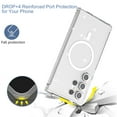 thumbnail image 4 of Enhanced Magnetic for Samsung Galaxy S24 Ultra Case - Wireless Charging - Military-Grade Drop Tested,Compatible with MagSafe,Slim Fit Shockproof Translucent Hybrid Corner Protection Cover,A, 4 of 9