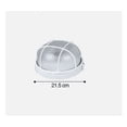 thumbnail image 2 of Luz de techo LED Lámpara de sauna Lámpara de sauna circular a prueba de humedad Garaje subterráneo Taller Almacén Lámpara de polvo Lámpara de árbol Lámpara de sauna de baño (carcasa blanca (sin bombilla)) (tamaño mediano) JM, 2 of 3
