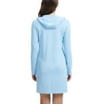 thumbnail image 4 of Women's UPF 50+ Swim Cover Up Sun Protection Hoodie Long Jacket SPF Lightweight Beach Cover Ups for Women Skyblue L, 4 of 8
