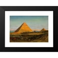 thumbnail image 2 of Carl Wuttke 18x14 Black Modern Framed Museum Art Print Titled - The Pyramids of Gizeh (1906), 2 of 5