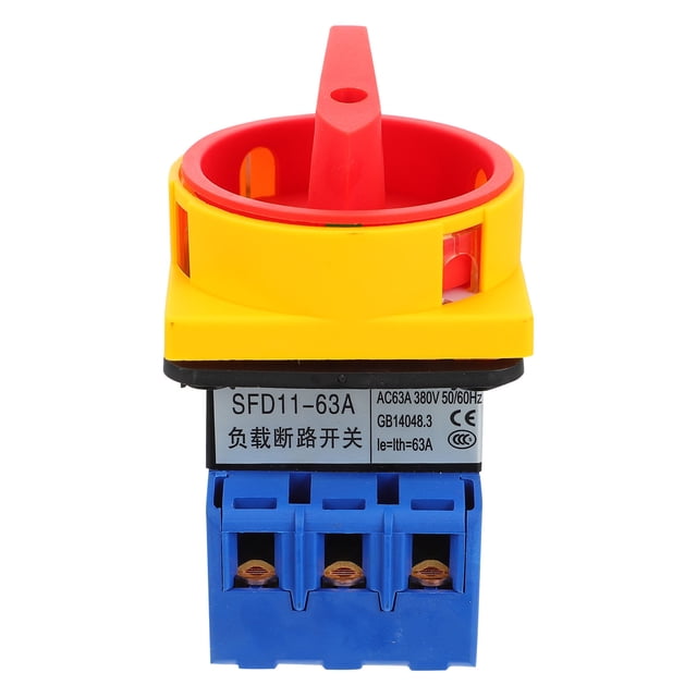 BRIGHTFUFU Rotary Changeover Circuit Breaker Poles Load Switch For Ventilation Systems Air Conditioners And Ac Motors