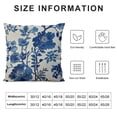 thumbnail image 5 of HENGT  Pillow Covers Chinoiserie Throw Pillow Cover, Decorative Blue and White Floral Cushion Case Pillowcase for Sofa Couch Bed Living Room Chair Farmhouse, Square Chinese Flowers, 5 of 5