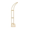 thumbnail image 6 of 2 PCS Modern Golden Wedding Arched Bracket Steel Tube for Ceremony and Party, 6 of 18