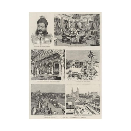 Prince Albert Victor at Hyderabad, India Print Wall