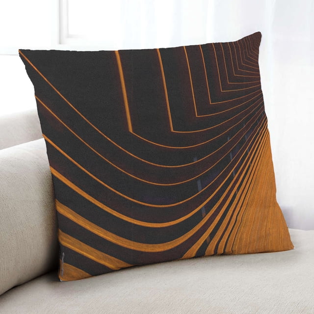 Ahgly Company Color Focus Orange Coussin Intérieur, 18 Pouces par 18 Pouces