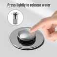 thumbnail image 6 of Bathroom Sink Stopper Hair Catcher, Bathroom Sink Drain Strainer, Pop Up Sink Drain Filter with Removable Stainless Steel Filter Basket Hair Catcher for US Bathroom Sink Stopper Replacement, 6 of 8