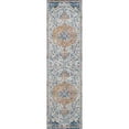 thumbnail image 5 of JONATHAN Y MODERN PERSIAN 2 x 8 Runner Rug, Lorena Ornate Boho Medallion - Light Gray/Dark Blue/Orange, MDP211A-28, 5 of 9
