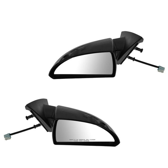TRQ Mirror Power Textured Base Driver & Passenger Side Pair for Chevy Impala MRA04668
