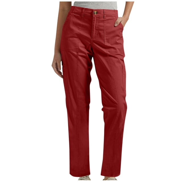 Pantalon de Randonnée pour Femmes à Taille Élastique, Séchage Rapide, Léger, Voyage, Golf, Cargo, Safari, avec Poches