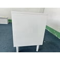 thumbnail image 6 of 22.83'' H Modern White Nightstand w/ 1 Drawer & Open Shelf, Gold Handle, 6 of 26