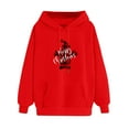 thumbnail image 5 of IROINNID Christmas Hoodie for Women Xmas Print Long Sleeve Pocket Hooded Sweatshirts Pullover Holiday Hoodie,Red, 5 of 5