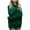 Green, variant on Brilliant Sweaters for Women Plus Size Women's Oversized Casual Solid Color Thick Long Sleeve TurtleNeck Sweater Loose Knitwear Jumper Tops Lightweight Mid Length Gray L