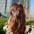 thumbnail image 3 of Cheers US Butterfly Acetate Hair Clips Tortoise Barrettes Claw Clips No-Slip Grip French Design Hair Jaw Clips Clamp Small Hair Accessories for Women Girls, 3 of 7