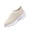 Beige, variant on Women's Orthopedic Slip On Walking Shoes Arch Support Wide Width Breathable Knit Mesh Lightweight Cushioned Non-Slip Nurse Work Athletic Sneakers for Everyday Wear