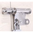 thumbnail image 1 of Sliding Bolt Door Latch, Stainless Steel Latch Door Lock, Bolt with Padlock Hole, Head Tie Security Clasp, 1 of 5