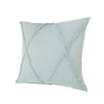 thumbnail image 6 of Ox Bay Sara Set of 2 Shag Diamond 18" x 18" Palladian Blue Cotton Adult Decorative Throw Pillow Covers, 6 of 12