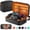 Black&Orange, variant on COOWPS Carrying Case for Nintendo Switch 2 (2025), All-in-One Travel Bag with Shoulder Strap, 20 Game Card Slots, 4 Thumb Grip Caps, Travel Case for Switch 2 Accessories