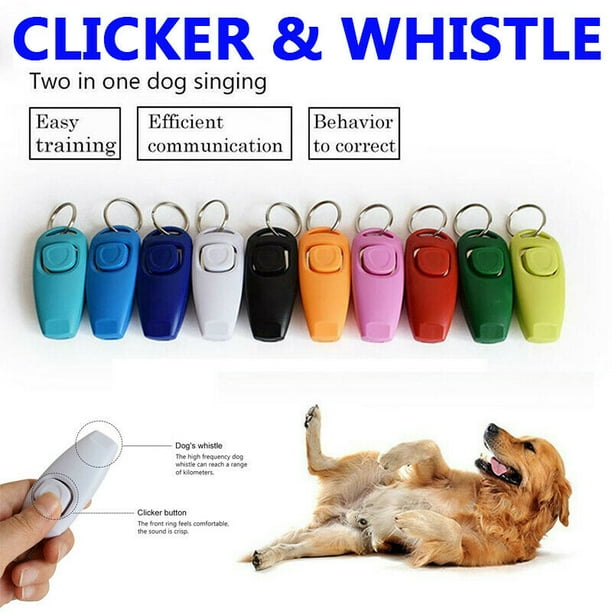 Pet Puppy Dog Clicker Whistle Training Obedience Agility Trainer Click Walmart Com