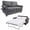 Grey, variant on Huisenitre 57.1 inch Pull Out Sofa Bed with Memory Foam Mattress for Living Room, Gray
