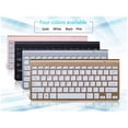 thumbnail image 4 of 2.4G Wireless Keyboard Mouse Set Mini Multimedia Keyboard Mouse Combo Set for Notebook Laptop Mac Desktop PC Silver gray, 4 of 5