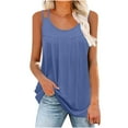 thumbnail image 2 of Levmjia Camisoles pour Femmes 2024 Mode Femmes Printemps Été Décontracté Col Rond Sans Manches Haut Camisole, 2 of 8