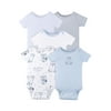 Little Star Organic Baby Boy Bodysuits, 5-Pack (NB-24M)