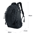 thumbnail image 2 of Mochila De Nylon De 30 Litros Senderismo Campamento Negro, 2 of 3