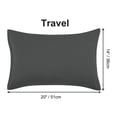 thumbnail image 6 of PiccoCasa 2 Packs Microfiber Pillowcases Zipper Closure, Non-Standard Grey, 6 of 7