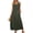 Army Green, variant on Sundress Womens Summer Dresses Maxi Green Dress Scoop Neck Sleeveless Dresses with Pockets