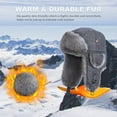 thumbnail image 5 of HEYANN Winter Trapper Hat,Wool Faux Fur Aviator Ski Trapper Trooper Pilot Snow Eskimo Hat with Ear Flaps for Men & Women, 5 of 7