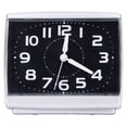 thumbnail image 2 of Silent Alarm Clock, Alarm Clock Desktop Square Home Decoration Plastic  For Dormitories For Bedroom Black, 2 of 8