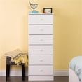 thumbnail image 2 of Wright Home Commode de Lingerie en Bois Massif à 6 Tiroirs, Fini Blanc, 2 of 4