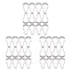 thumbnail image 1 of Ganchos de cortina de ducha Naiovety 12 piezas de Acero inoxidable anillos de perchas accesorios universales Blanco, 1 of 6