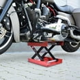 thumbnail image 4 of ZHON Motorcycle Lift Stand 1100 Lb Motorcycle Steel Scissor Lift Jack With Wide Deck Motorcycle Dirt Cycle Scooter Crank Stand for Street Cycles Cruiser Cycles Touring Motorcycles gorgeous, 4 of 9