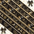 thumbnail image 1 of Cinta decorativa Yuxung, 6 rollos, 4,5 m, color negro champán, alambrada, 1 of 7
