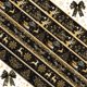 thumbnail image 1 of Cinta decorativa Yuxung, 6 rollos, 4,5 m, color negro champán, alambrada, 1 of 7