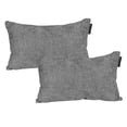 thumbnail image 1 of Cojin Riñonera Decorativa Rectangular Set de 2 Manhattan Gris Oscuro, 1 of 4