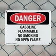 thumbnail image 5 of (2 Pack) Gasoline Flammable No Smoking No Open Flame OSHA Danger Sign 18 Inch X 12 Inch Plastic Sign, Weather Resistant, UV Protected for Workplace, Business, and Construction Site,, 5 of 8