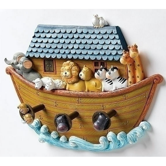 Roman 12" Decorative Noah's Ark of Animals Religious Wall Plaque