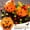 A, variant on Halloween Pumpkin Candy Bucket,Portable Curved-Eyed Smiling Pumpkin Bucket,Children Trick or Treat Bags Pail for Party Candle Holder (Orange)