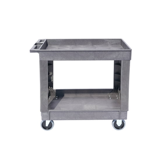Utility Cart, 500 lb. Load Cap. Tray top, Gray