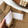 thumbnail image 5 of Pantalones de traje de velcro con diseño de cintura alta de lujo para mujer, pantalones holgados de pierna ancha y piso con tapeta inclinada para primavera y otoño 195, 5 of 5