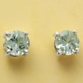 thumbnail image 5 of Prasiolite (Green Amethyst) Stud 925 Sterling Silver Earrings Jewelry DGE1072_A E-1017, 5 of 6