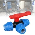 thumbnail image 4 of Efficient 32mm Sturdy Plastic 3 Way Round Valves Accessory for Seamlessly Water Flows Control and Installation Designs, 4 of 8