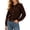 Coffee, variant on Fnooota Cardigans for Women, Lounge Casual Long Sleeve Crew Neck Knitted Tops Womens Sweaters Black Size S