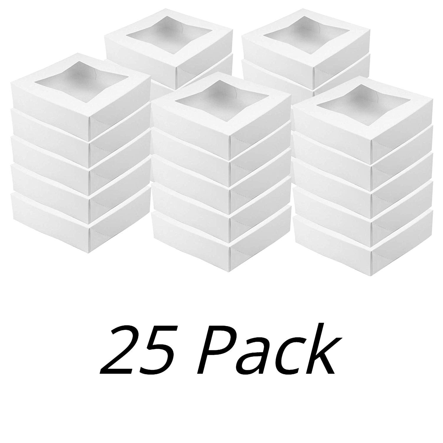 Prep & Savour Deaunta 15 x 11.5 x 2.25 Auto-Popup White Bakery Boxes