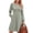 Army Green, variant on MOYIKO Long Sleeve Fall Dresses for Women Pleated Crew Neck Dress Casual Fashion Dresses with Pockets