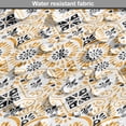 thumbnail image 5 of Ethnic Dog Crate Cover, Traditional Portuguese Mosaic Art Azulejo Tiles in Moroccan Effects, Easy to Use Pet Kennel Cover Small Dogs Puppies Kittens, 7 Sizes, Apricot and Charcoal Grey, by Ambesonne, 5 of 6