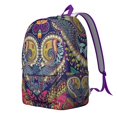 thumbnail image 2 of Bohemian Style Paisley Backpack, Durable Lightweight Daypack for School College, Laptop Bag with Multiple Pockets, Perfect Gift Idea, 2 of 5